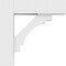 Ekena Millwork Standard Merced Architectural Grade PVC Bracket with Block Ends, 3"W x 12"D x 12"H BKTP03X12X12MRC05 - alternate 2